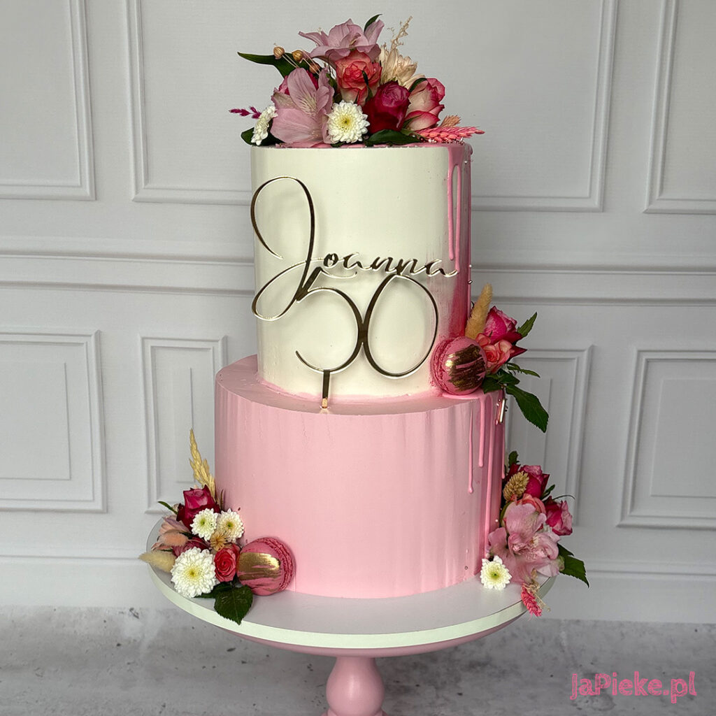 Tort urodzinowy 50 Joanny